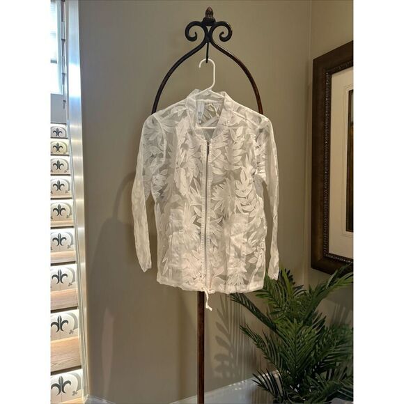 WYNNE LAYERS Lace Zip Up Jacket NWT - Picture 7 of 7